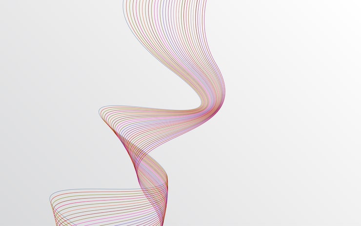 Abstrakte, organische Linien, die Wachstum symbolisieren